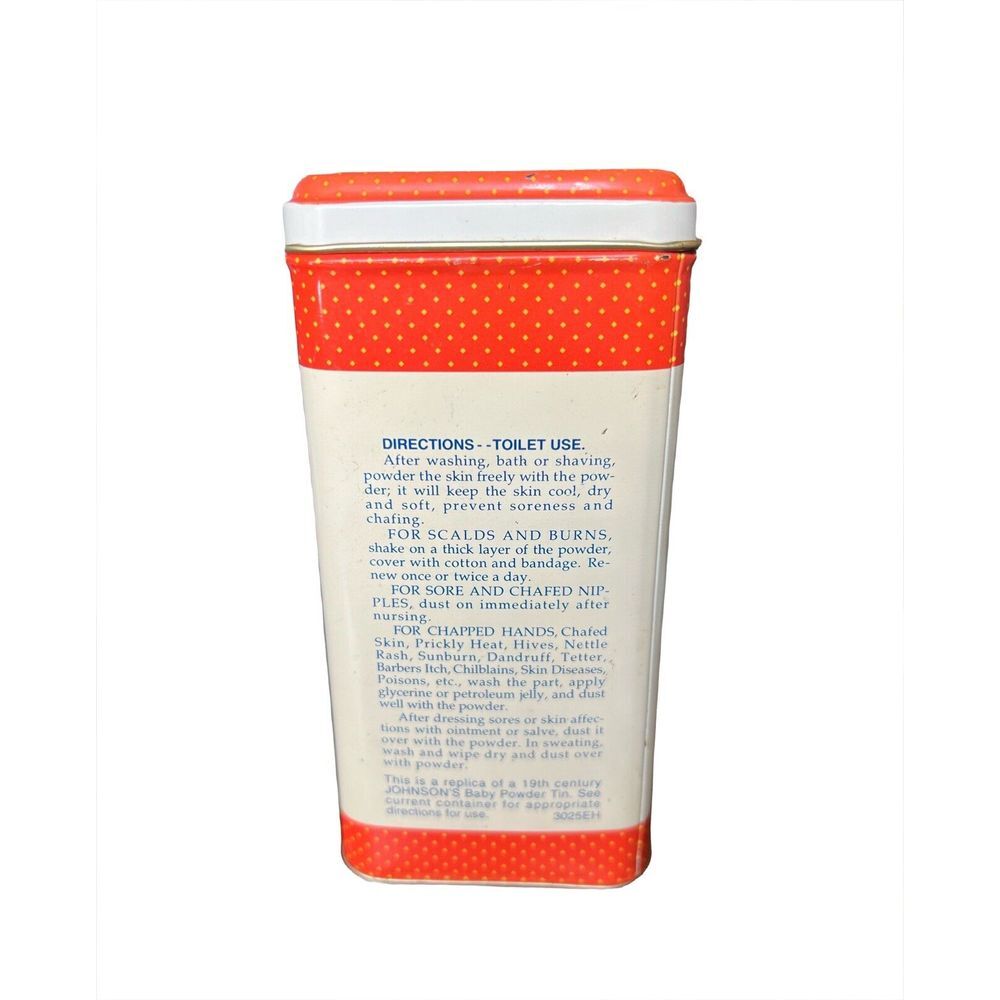 Vintage Johnson's Antiseptic Baby Powder‎ Tin 100th Anniversary Empty - 353 - Picture 3 of 4